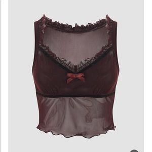 NWT- Shop Cider - Sweetheart Mesh Tank Top - Size XS&M - BRAND NEW WITH TAGS